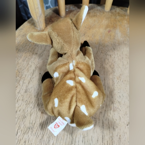 ✓TY Beanie Baby Whisper The Fawn - Picture 4 of 13